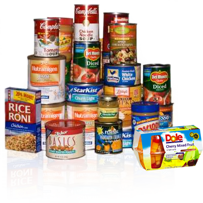 Good food donations include Cereal, Fruit, Canned Goods, Dried Beans and othe non-perishable items