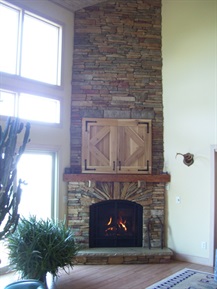 corner fireplace rework - complete