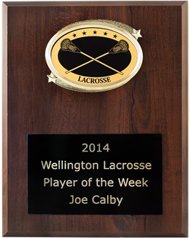 OV79 Special Value Lacrosse Plaque FREE Engraving