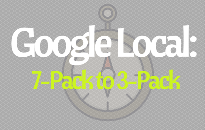 Google Local: 7-Pack to 3-Pack