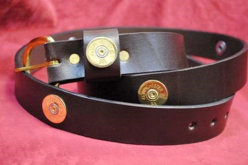Leather shotgun shell belts