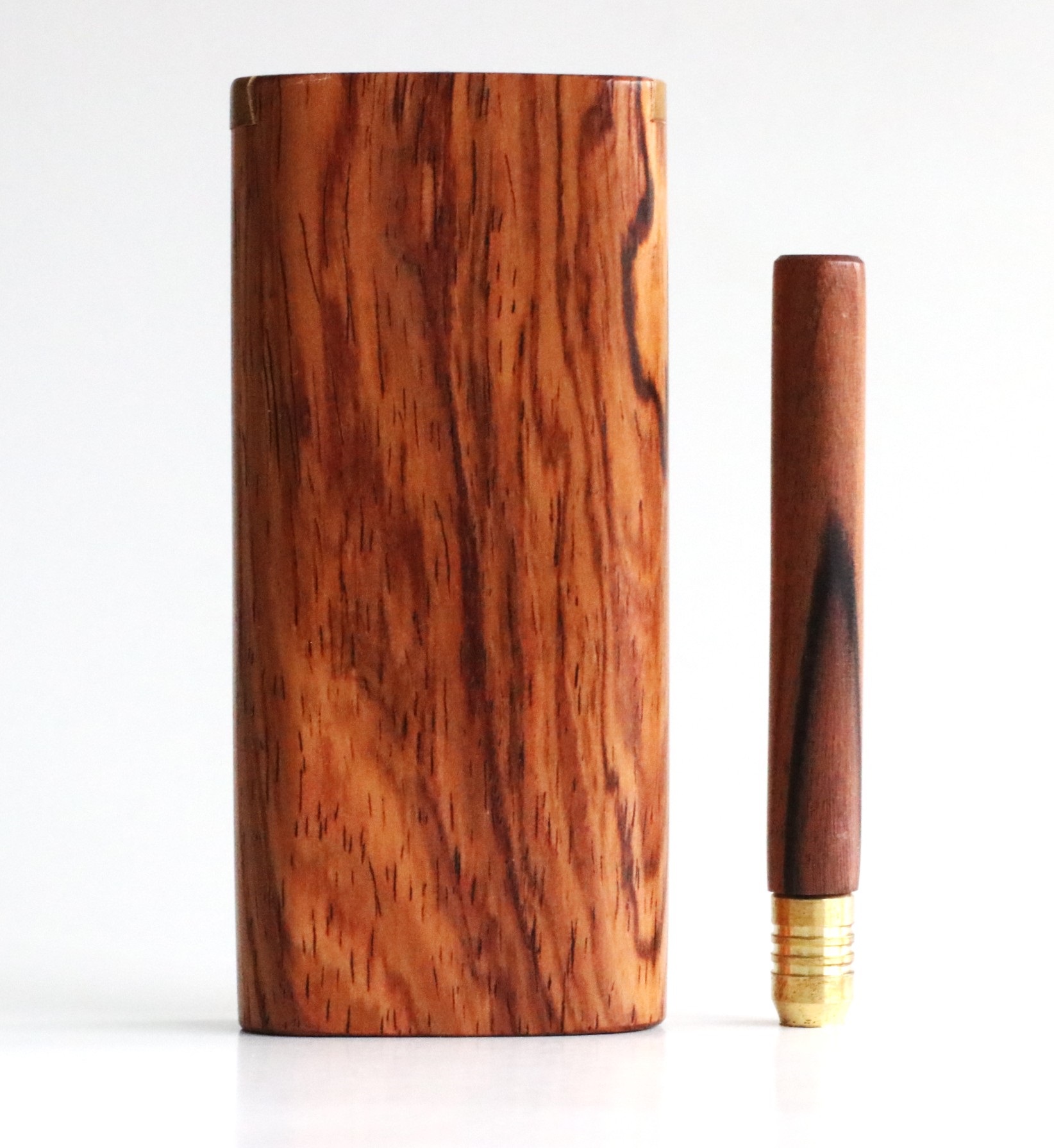 Honduras Slider Lid Dugout & One Hitter-Classy Handcrafted American Stash Box