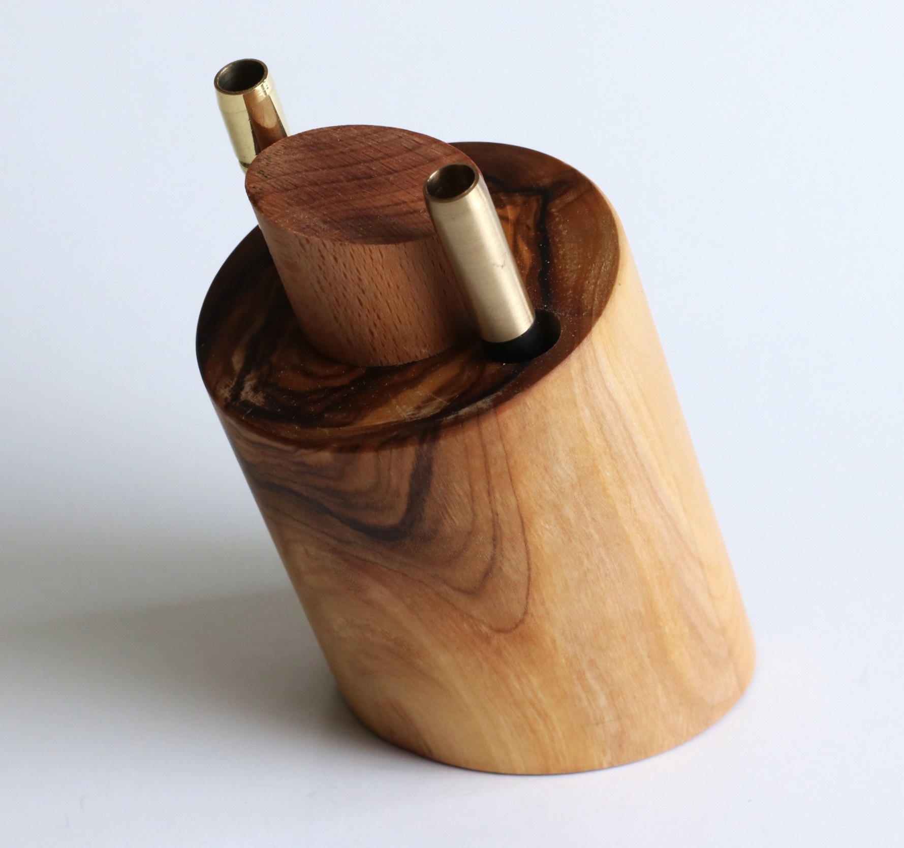 Olive Wood Table Top Dugout-Unique one of a kind design