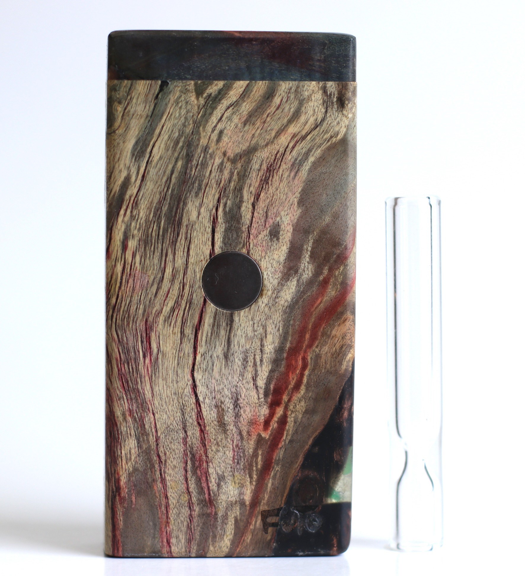 Galaxy Burl Futo Stash Box- Out of this World Wood Dugout- 4" Burled Wood- Best Quality