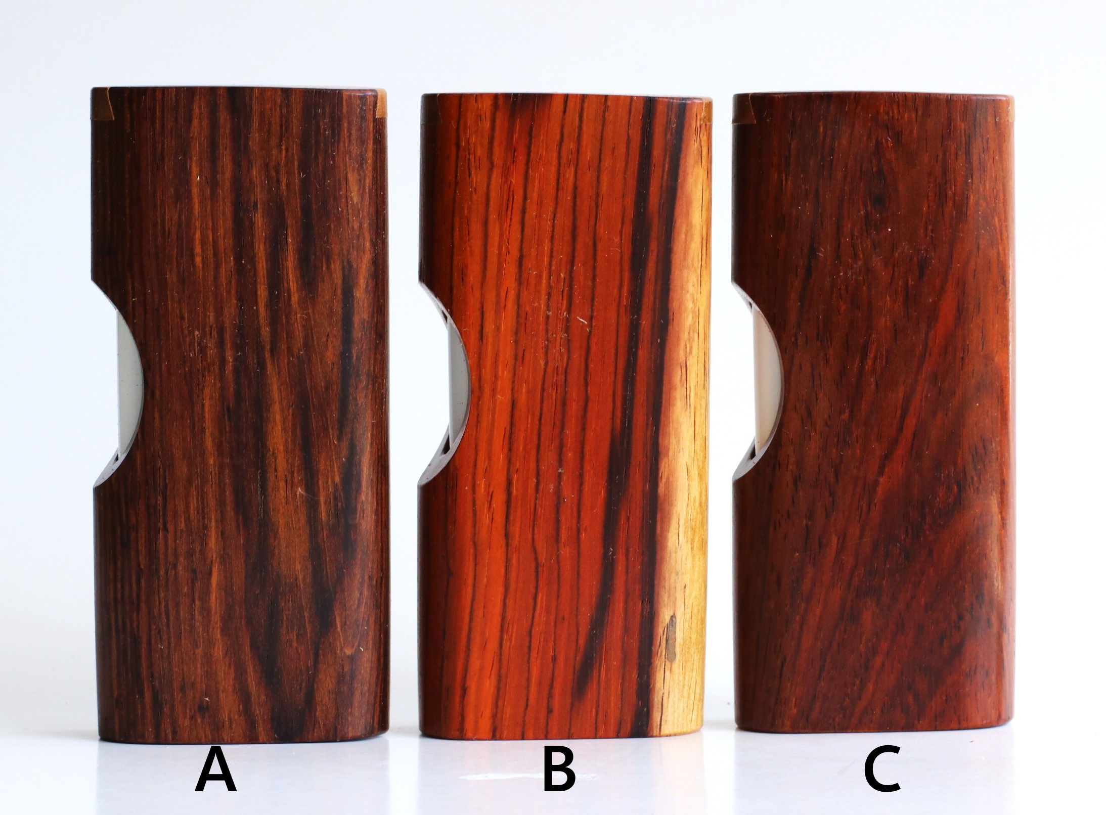 4" Cocobolo Slider Lid Dugouts & Brass Pipes-Locking Lid-Limited Edition