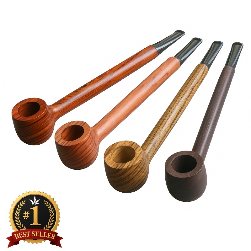 5.5" Exotic Wood Pipe-L37 MOROCCAN- American Handcrafted Quality Smoking Pipe - Classic Exotic Wood Pipe