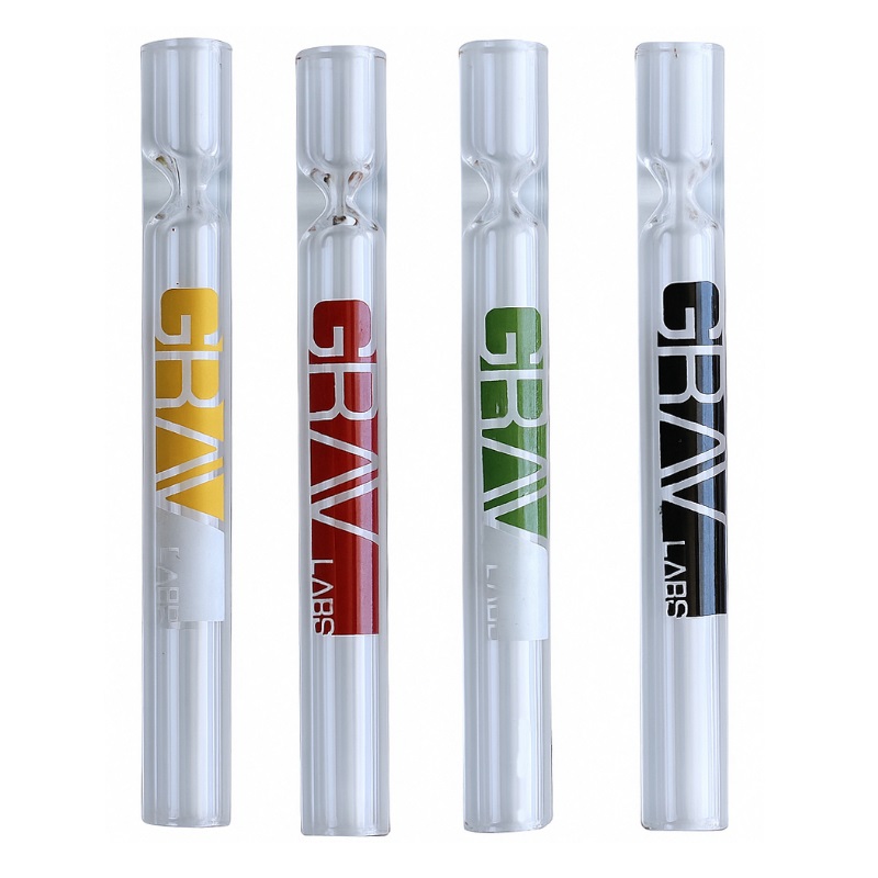 4" GRAV Glass One Hitters- Multiple colors- Solid Multi Hitter Pipe