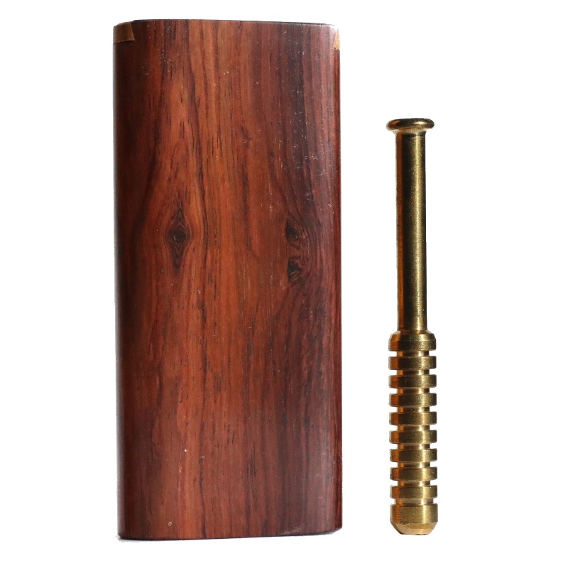 3" & 4" Honduras Wood Dugouts-  Slider Lid- One Hitter of your Choice - Cocobolo Dugouts