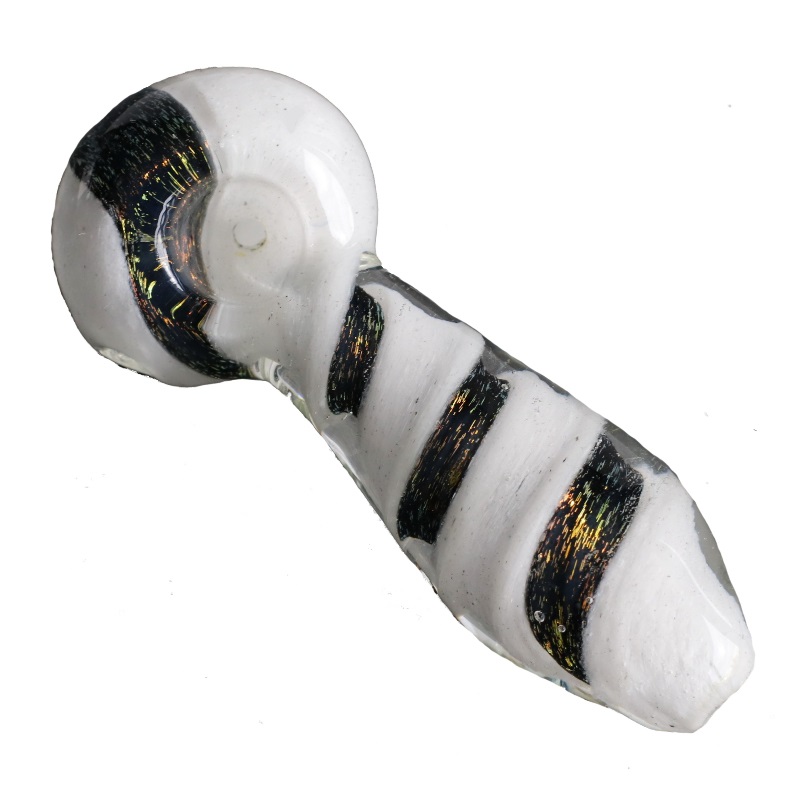 4" Glass Spoon Pipe- Spoon Bowl- Snow White- Quality handblown American Glass - Glass Spoon Pipe