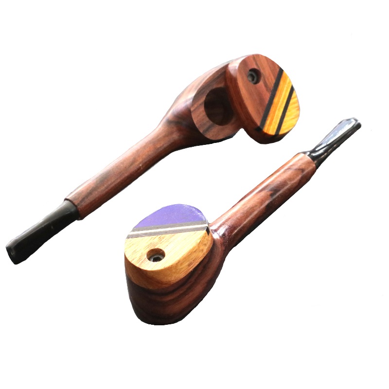 4.5" Swivel Lid Wood Pipe-G9 EXECUTIVE-Handcrafted American Pipe - Exotic Wood Swivel Lid Smoking Pipes