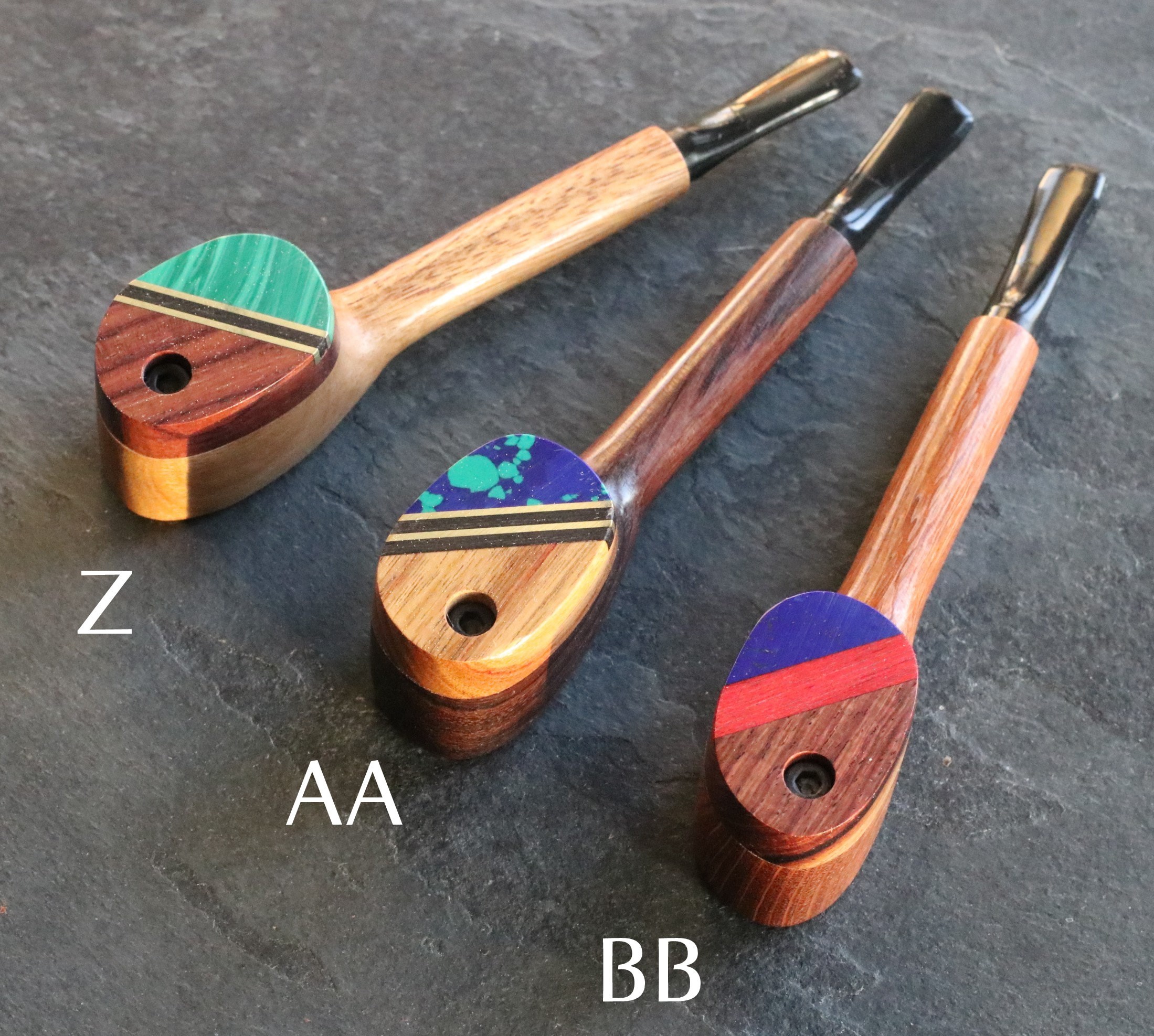 4.5" Swivel Lid Wood Pipe-G9 EXECUTIVE-Handcrafted American Pipe - Exotic Wood Swivel Lid Pipes