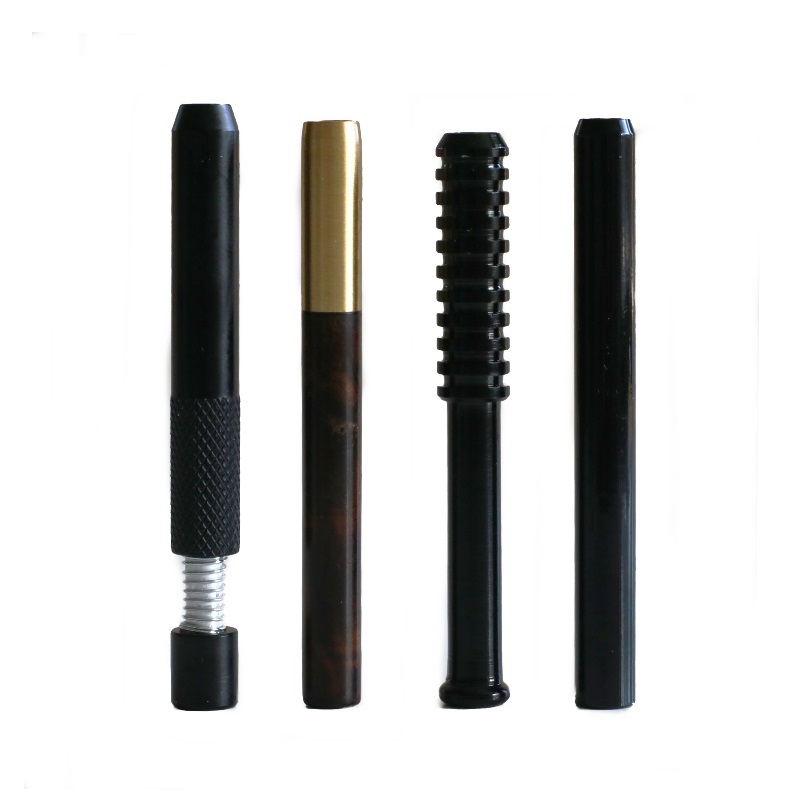 3" Black One Hitter Pipes- Classy Black Pipes for 4" dugouts - 3' Black One Hitter Pipes