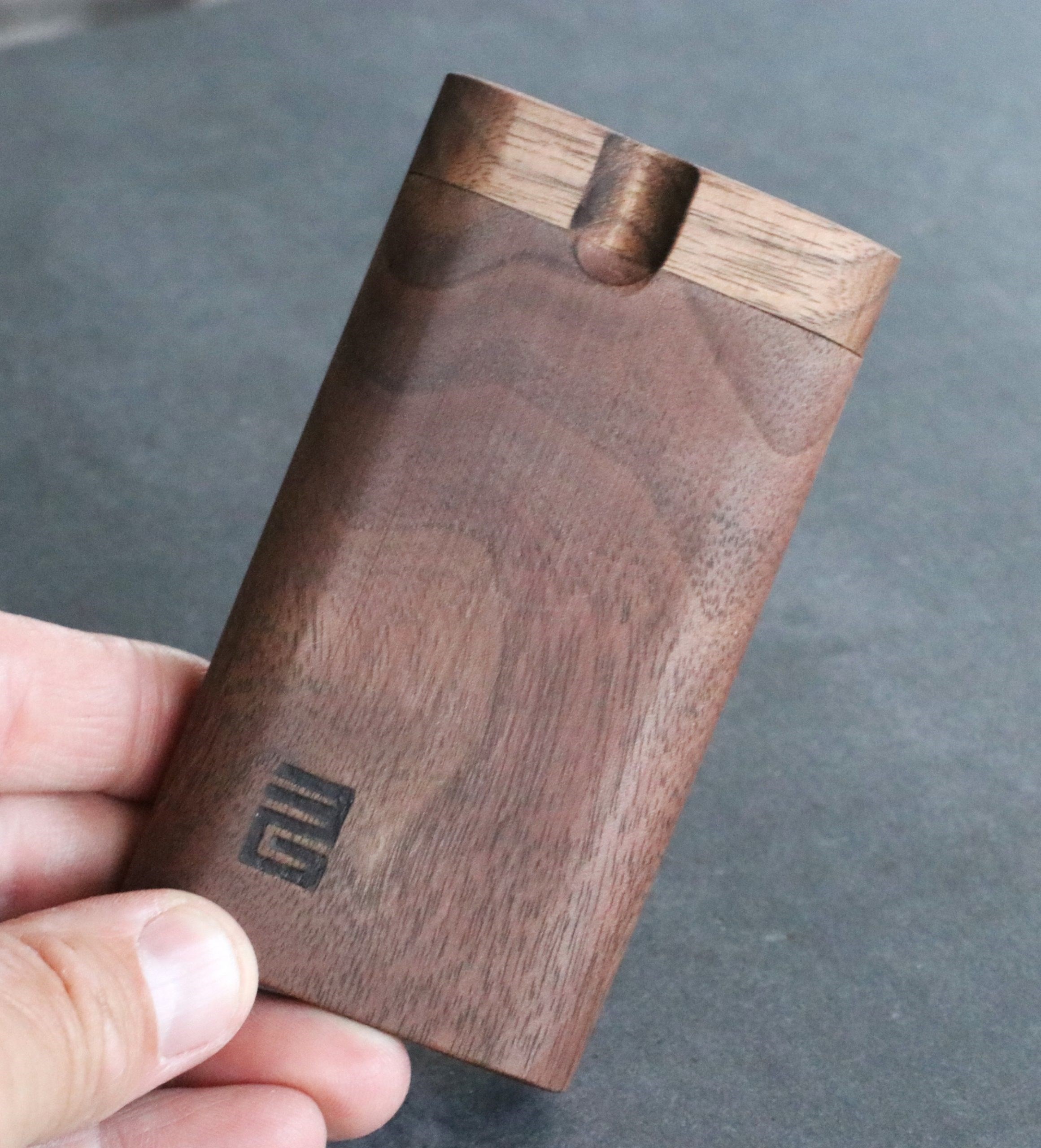 3G Walnut Dugouts with One Hitter Pipe- 3" & 4" Dugouts- American Crafted - Walnut Dugout