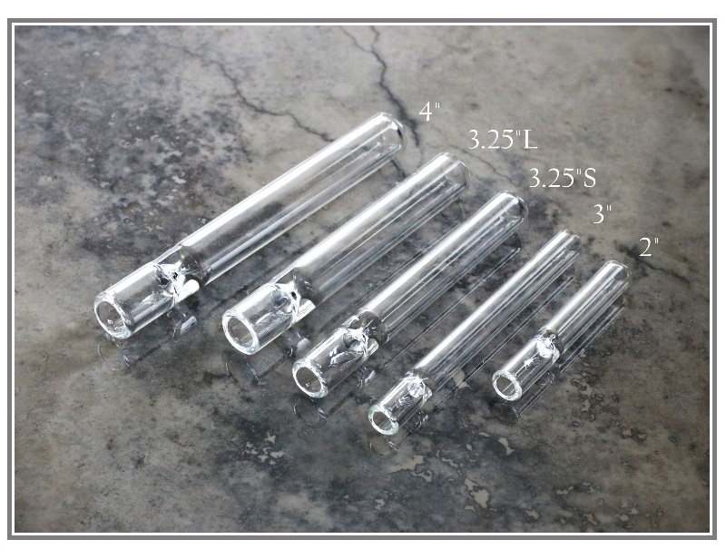 Glass One Hitter Pipes- All Sizes Available - Weed Pipe