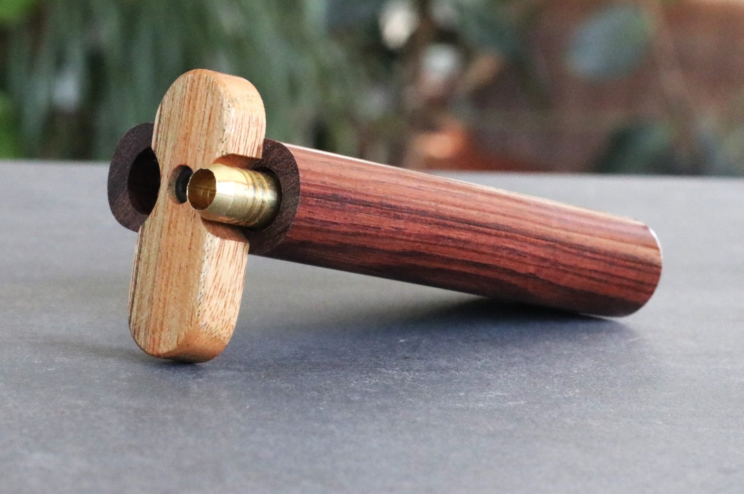 3" & 4" Honduras Wood w/Pearl Inlay- Swivel Dugouts and One Hitters - Honduras Pearl Inlay Dugouts