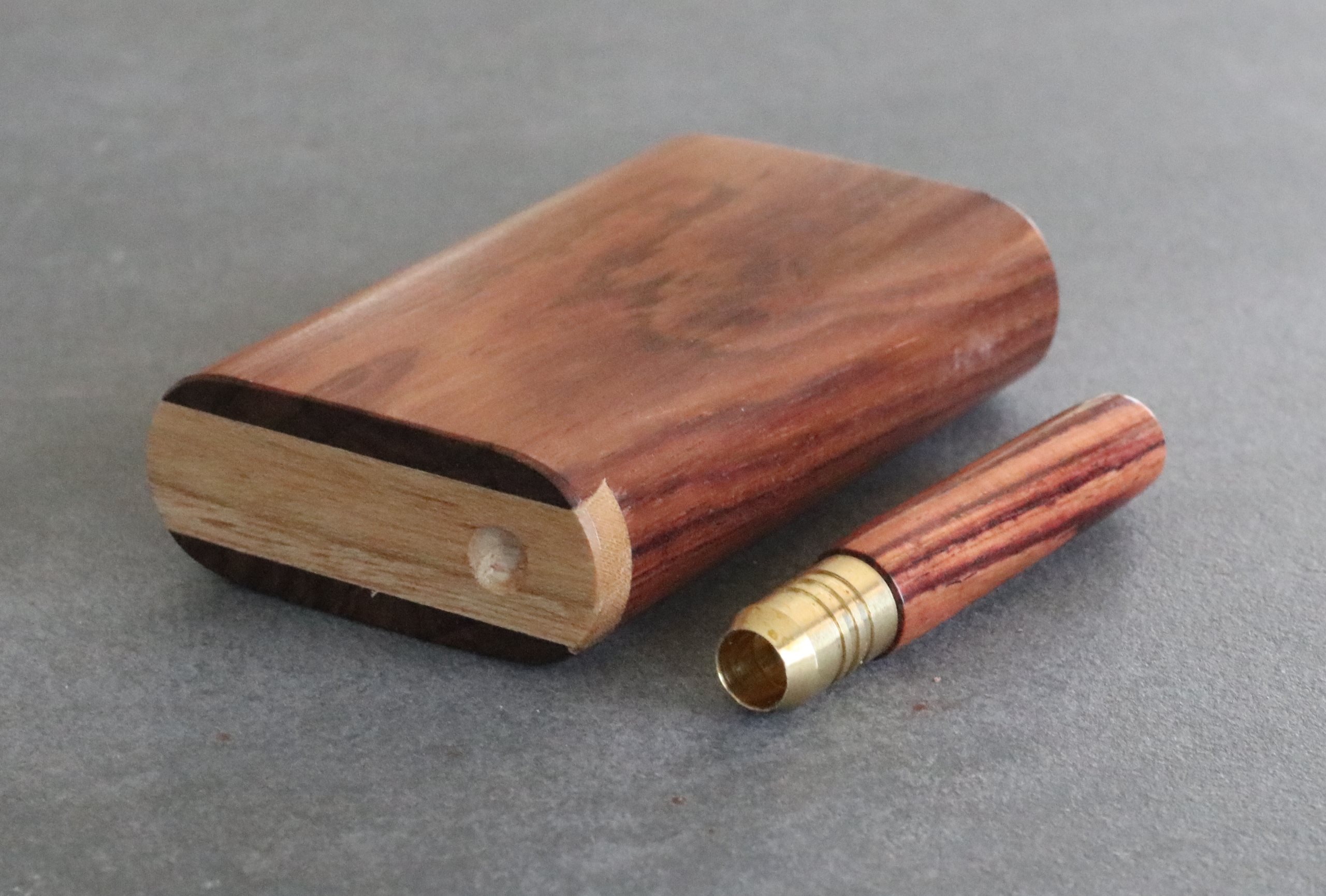 3" & 4" Honduras Wood Dugouts-  Slider Lid- One Hitter of your Choice - Honduras Dugout