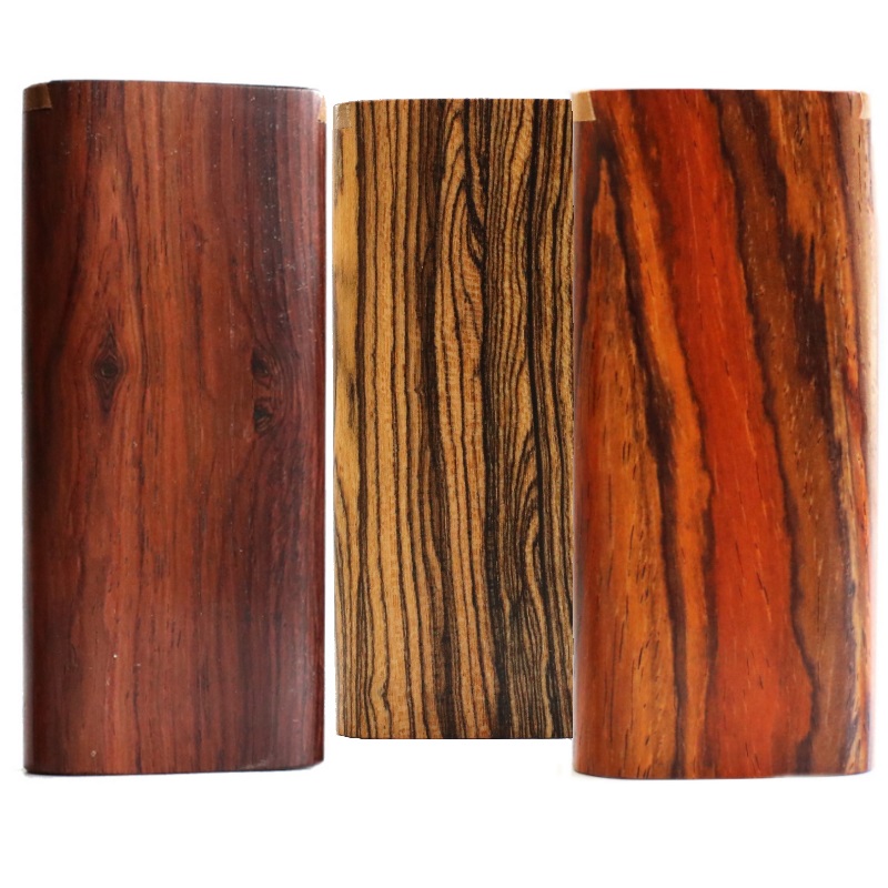 Exotic Wood Dugout-One Hitter Pipes & Poker- The Ultimate Dugout Gift-Old School Classy Smoker's Kit - Wood Dugout