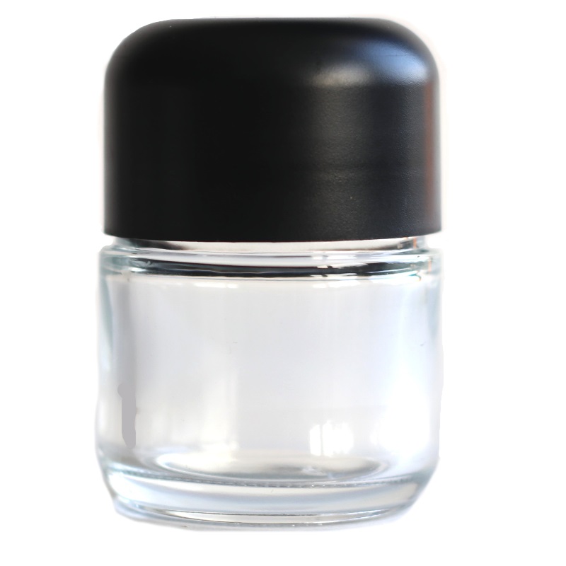 3" Glass Stash Jar-Smell Proof-Child Proof Lid-Safe and Secure Jar