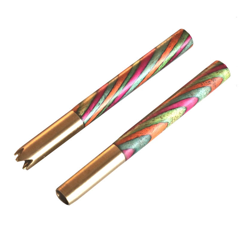 3" Brass One Hitter Pipes-Rainbow Mango - 3' Rainbow Mango Pipe