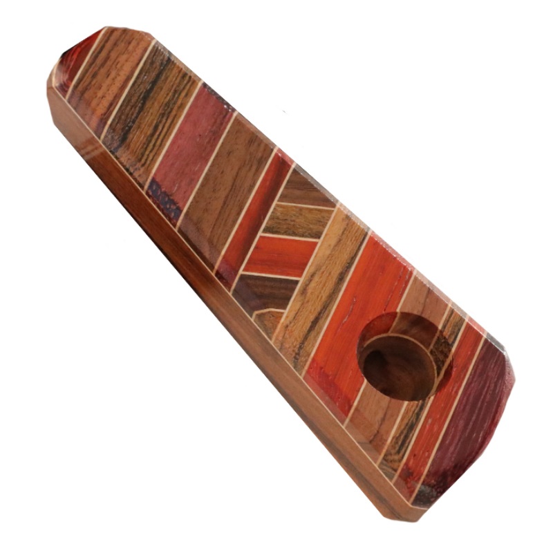 Exotic Wood Pipe-B32-3.75"-American Handcrafted Smoking Pipe - Handcrafted Wood Pipes