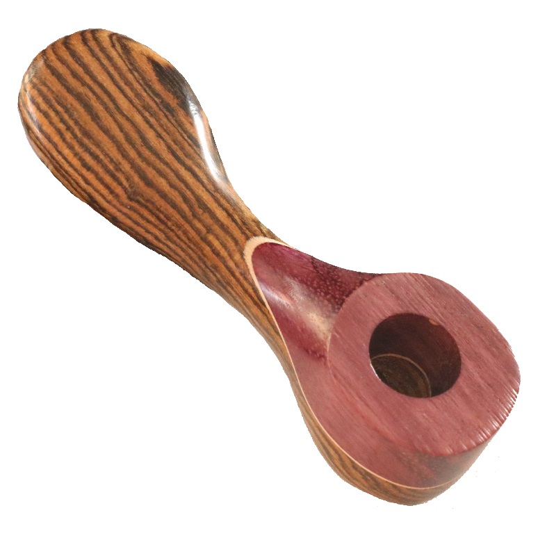 Exotic Wood Pipe-223L-4"-American Handcrafted Smoking Pipe - Handcrafted Wood Pipes