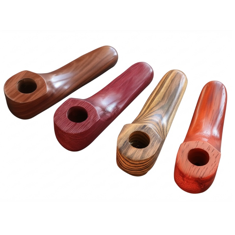 3.5" Exotic Wood Pipe-B46-American Handcrafted Smoking Pipe - Exotic Wood Smoking Pipes
