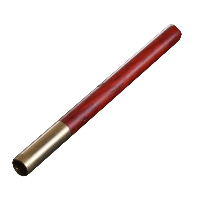 4" Exotic Wood & Brass Pipe with poker