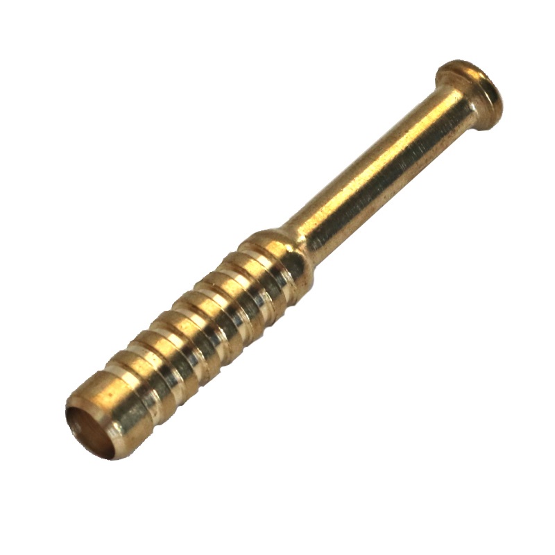 2" Brass One Hitter Pipe- The Original Ribbed Brass Bat for 3" Dugouts - 2' Brass Pipe