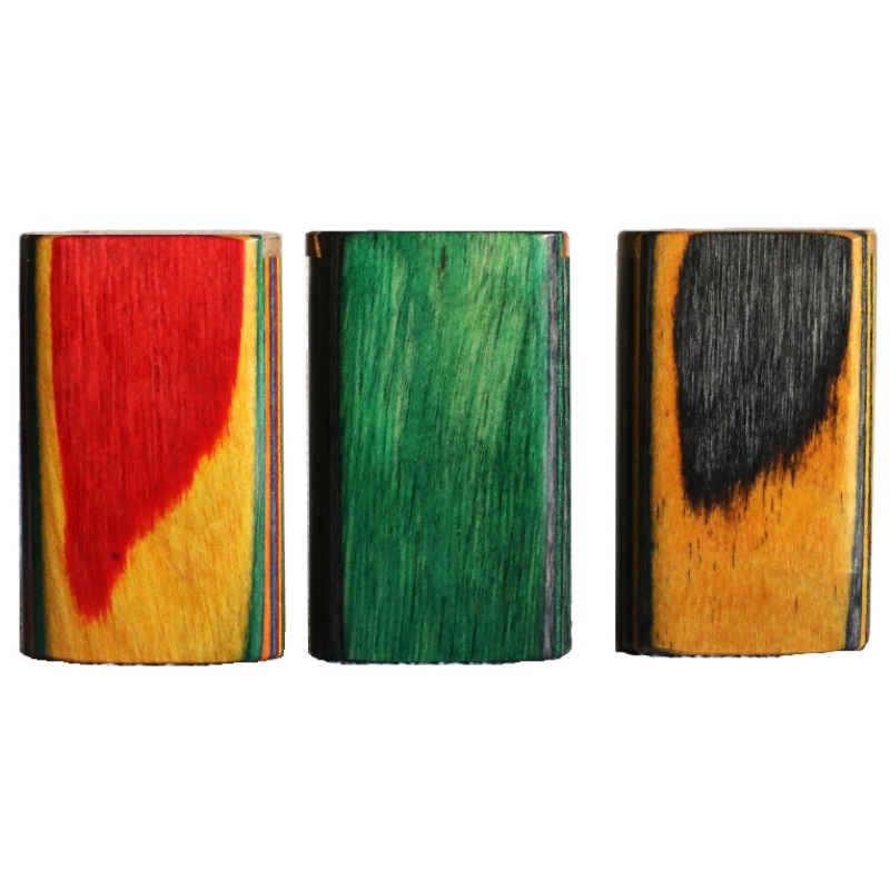 3" Diamond Wood Dugouts-Slider Lids w/ 2" Brass Bat - Diamond Wood Dugout