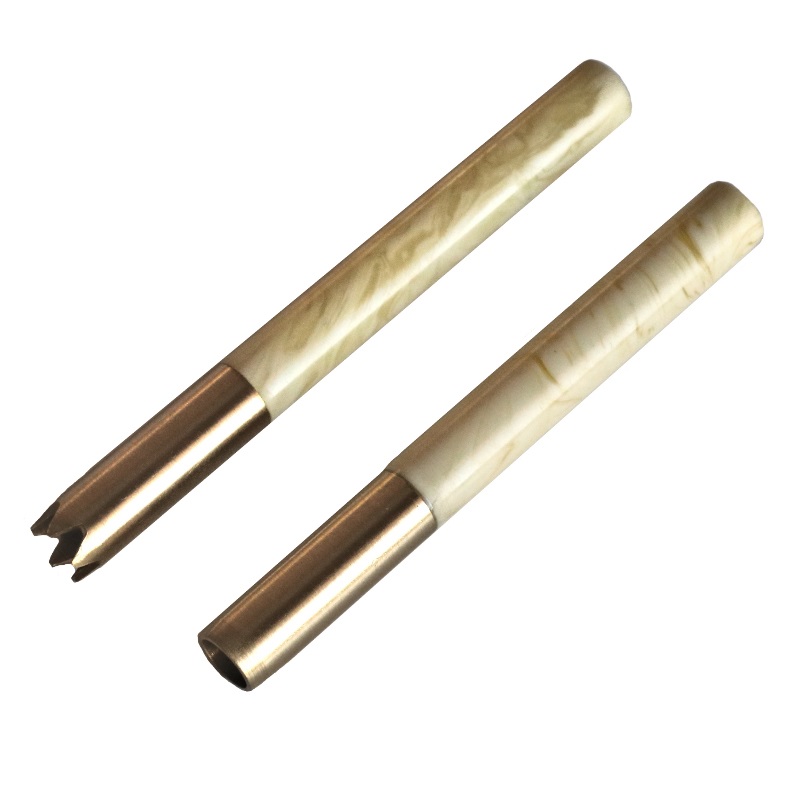 3" Brass One Hitter Pipes-Pearl - 3' Brass Pipe