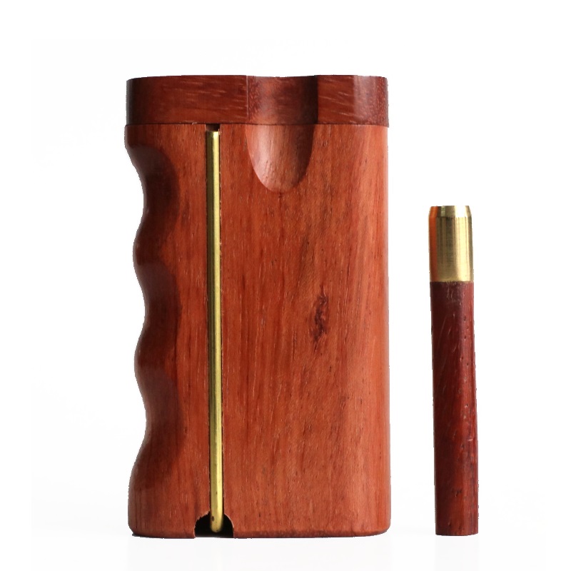 3" Brazilian Cherry Swivel Lid Dugouts-Built in Poker-handle grip design- American made Stash Boxes - 3″ Brazilian Cherry Swivel Lid Dugouts-Built in Poker-handle grip