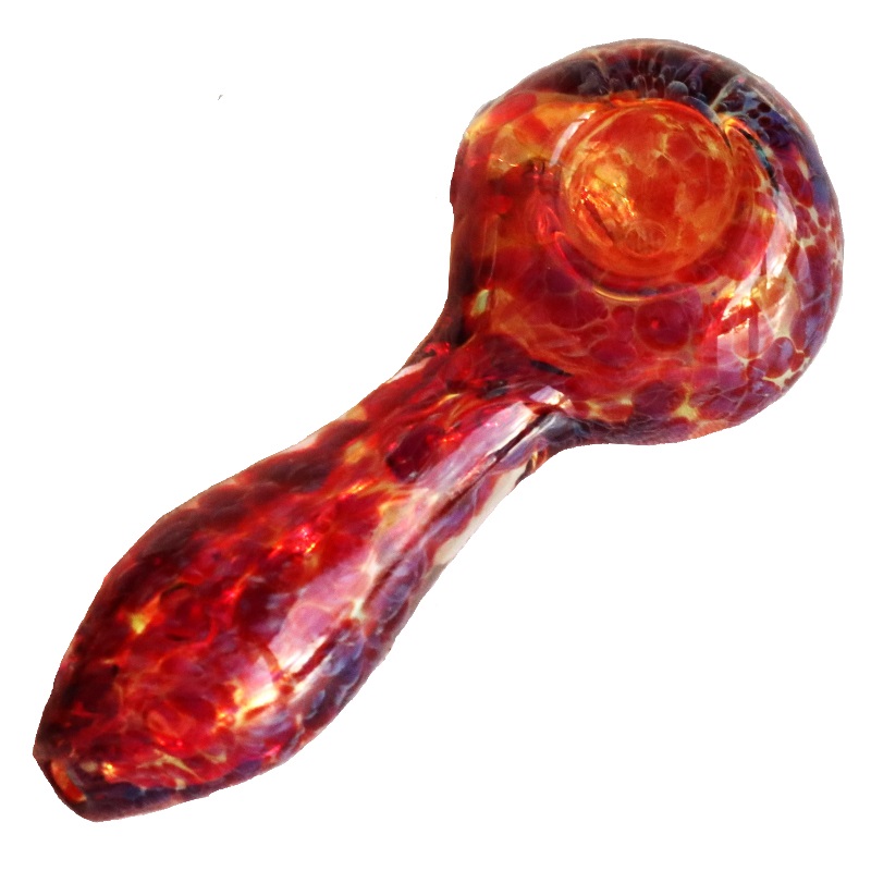 4" Sunset Orange Glass Spoon Pipe - Glass Spoon Pipe