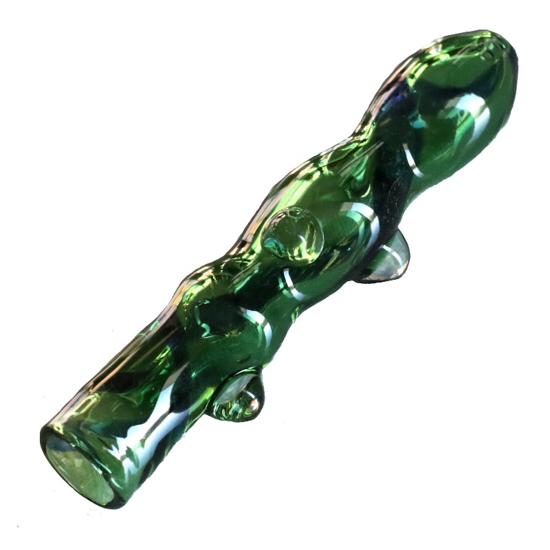 Goddess Glass Pipe- Party Glass Hitter- 4.5" Thick Glass Pipe - glass chillum