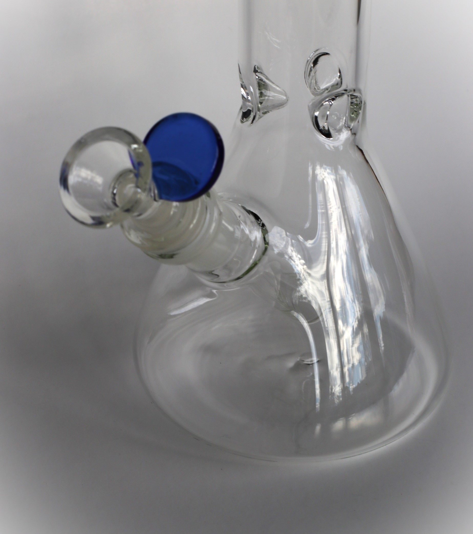 Glass Bowl Insert-14.5 mm- Frosted Male Insert Bowl with Glass Handle - Glass Bong