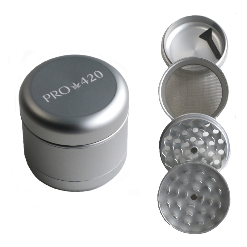 PRO 420 Herb Grinder-2" Diameter-4 Piece Professional Herb & Marijuana Grinder - PRO 420 Herb Grinder
