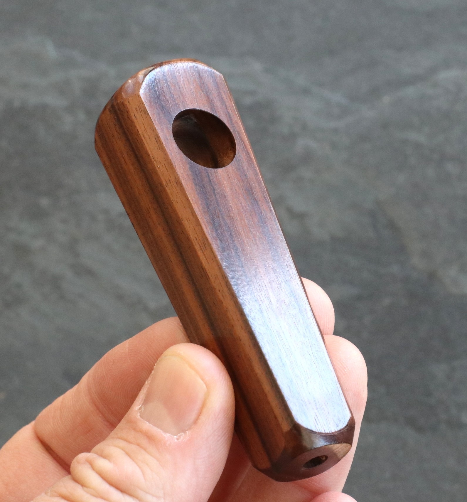 3.25" Exotic Wood Pipe-B11-Handcrafted American Wood Pipe - Traditional Smoking Pipe