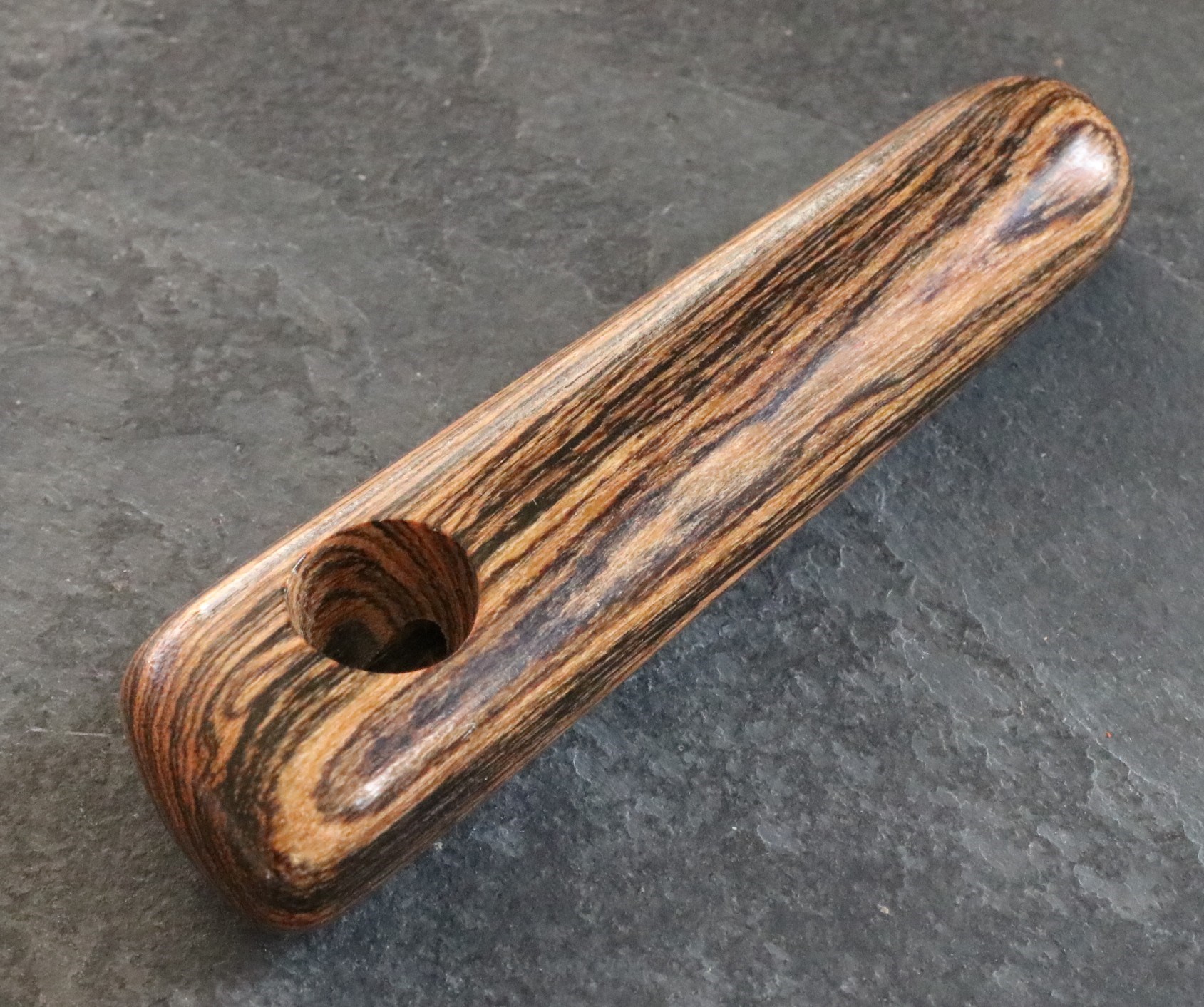 3.5" Exotic Wood Pipe-B30-Handcrafted American Wood Pipe - Smoking Pipe