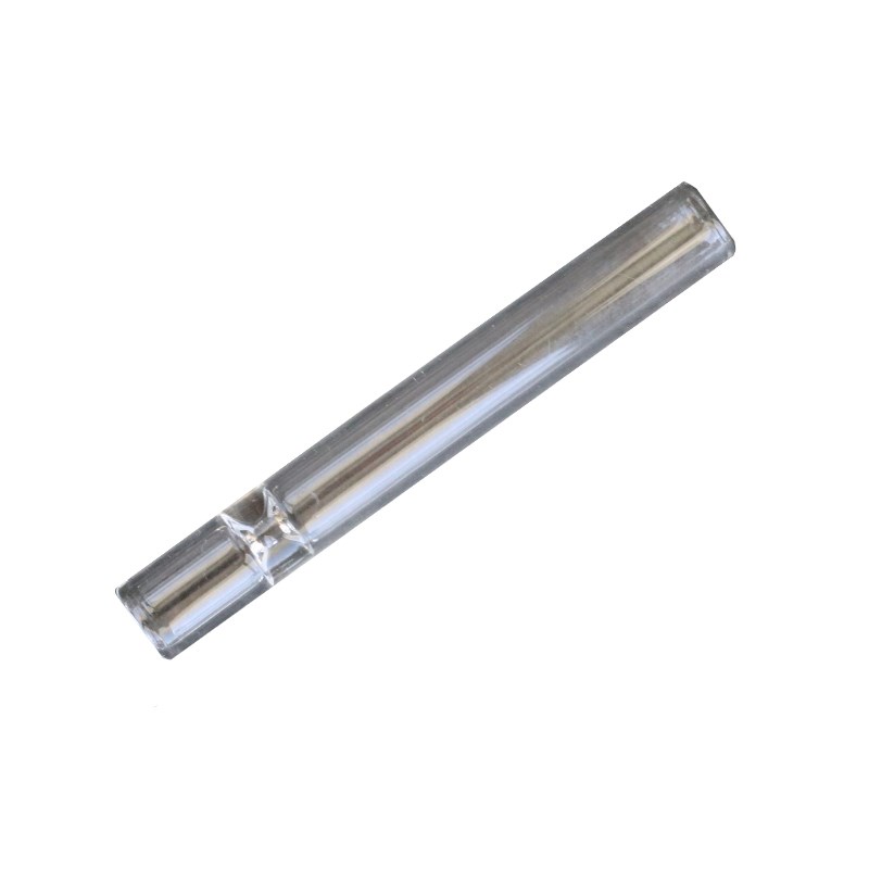 78 mm Glass One Hitter Pipe-Small Glass Chillum-10mm Diameter - Small Chillum