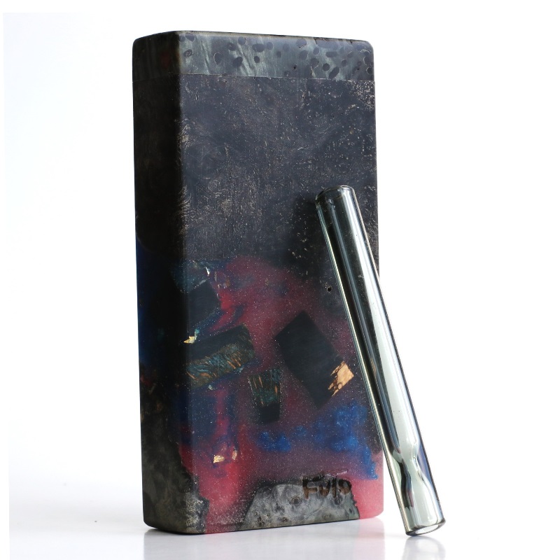Galaxy Burl Futo Stash Box- Out of this World Wood Dugout- 4" Burled Wood- Best Quality