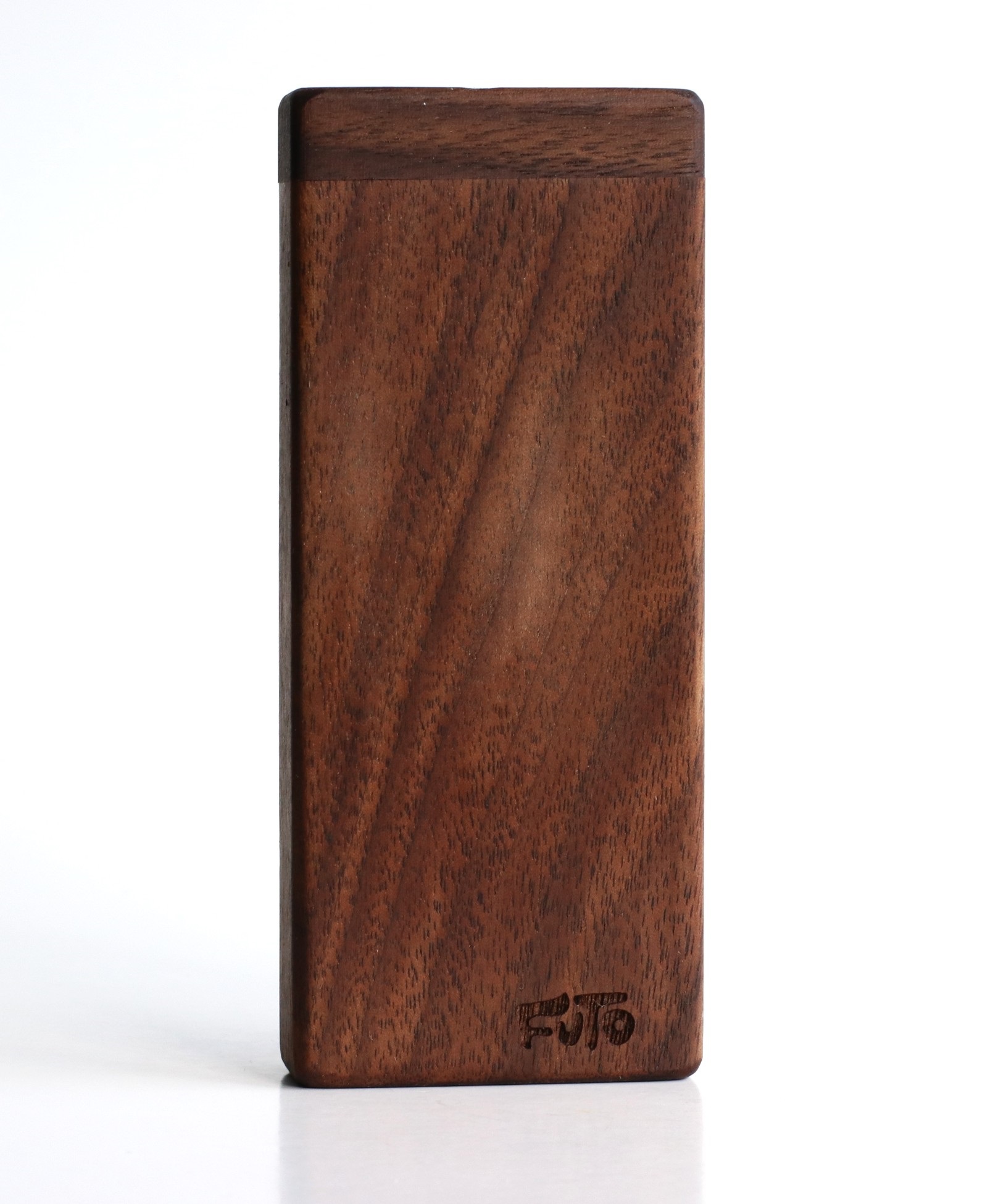 4.25" Tall Walnut Dugout-Old School Hitter Box by FUTO-World Class Stash Box - Futo Dugout One Hitter