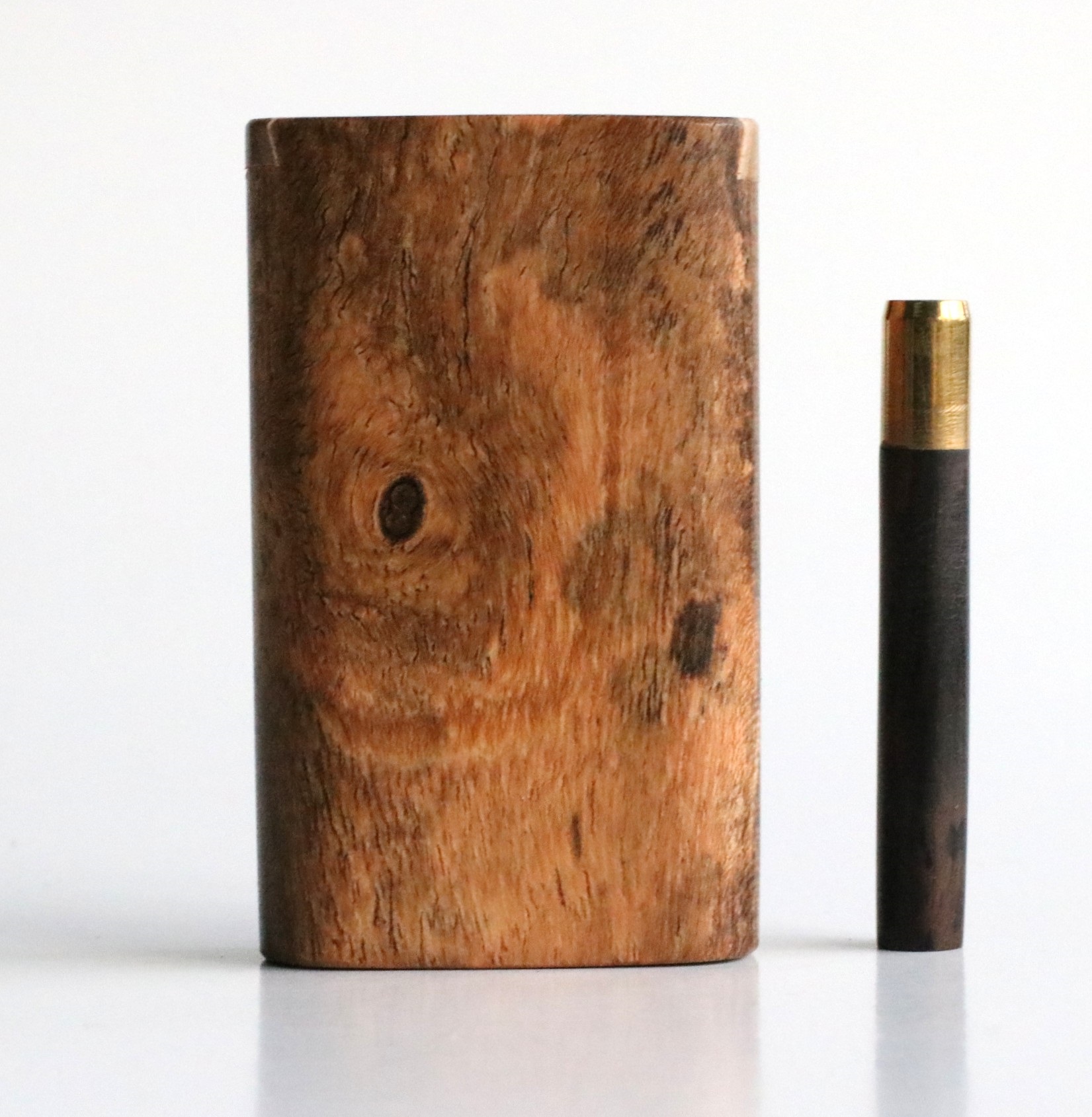 Bocote Wood Dugout & Brass one hitter pipe