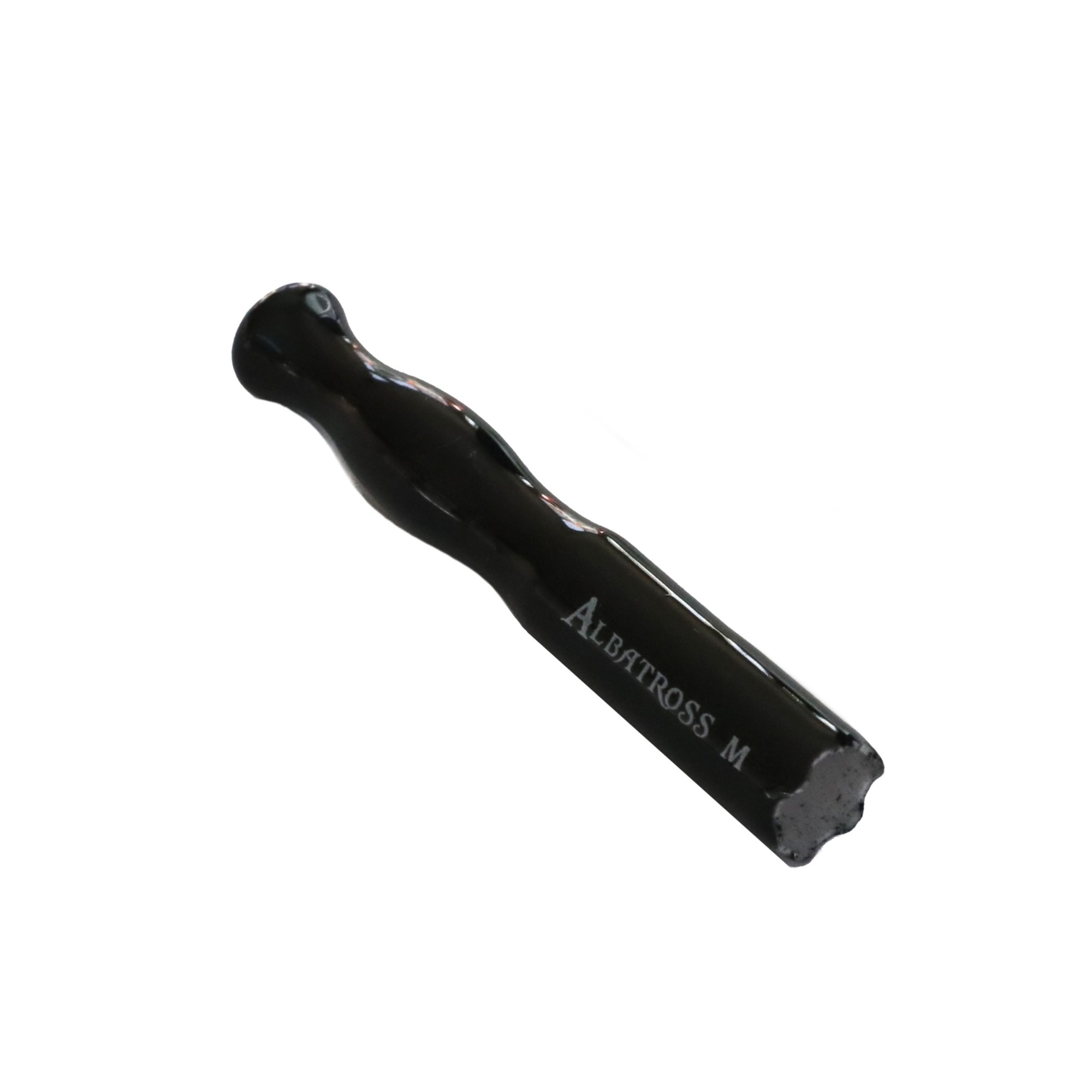 2.5" Black Ceramic Pipe-'Albatross M'-Sturdy Ceramic One Hitter with built in screen - Albatross One hitter pipe