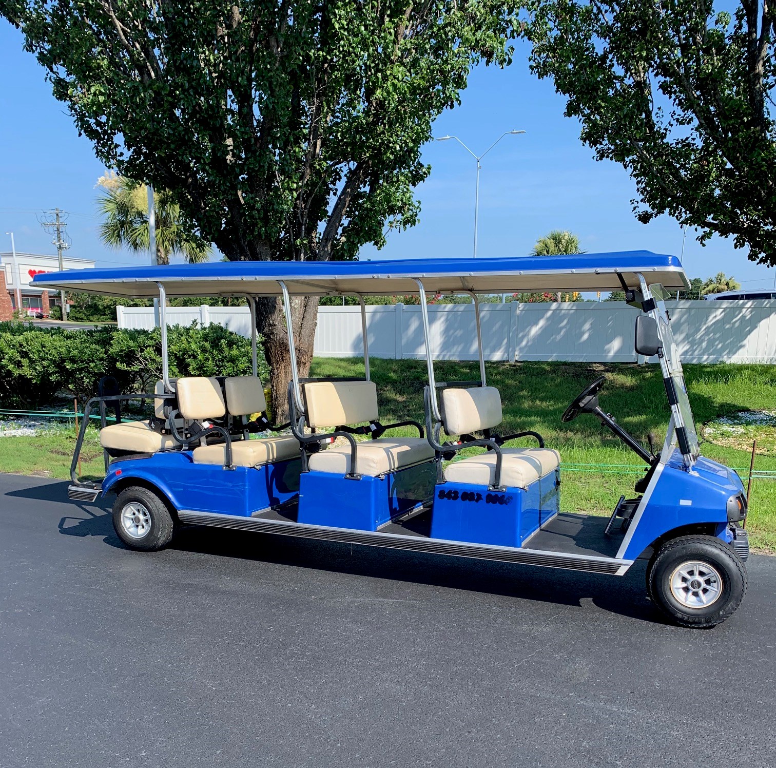 LIMITED TIME ONLY! 2003 CLUB CAR DS 8 PASSENGER GAS CART 