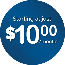 Starting at just 9.99 per month