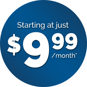 Starting at just 9.99 per month