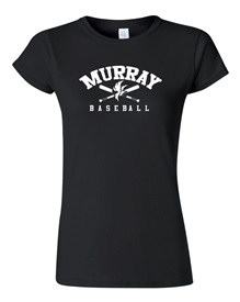 Murray Baseball Ladies Black T-Shirt