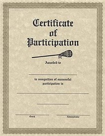 COP - Certificate of Participation As low as $.95
