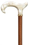 Derby handle Pearl lucite 