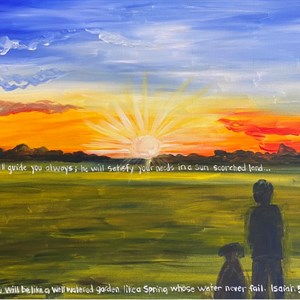 Isaiah 58:11 (boy and dog) 