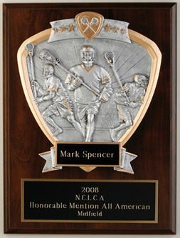 PD9X12 Male Lacrosse Plaque